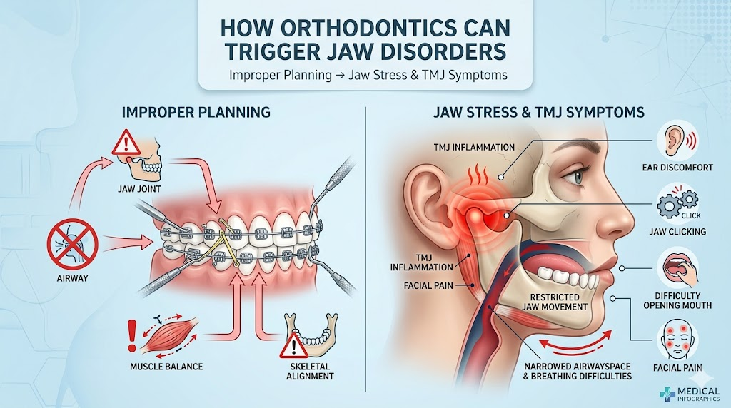 TMJ Pain After Braces? Why Orthodontics Can Trigger Jaw Disorders | | TMJ, Tongue Tie & Sleep Institute – Tongue Tie Treatment in Mumbai, India | TMJ |