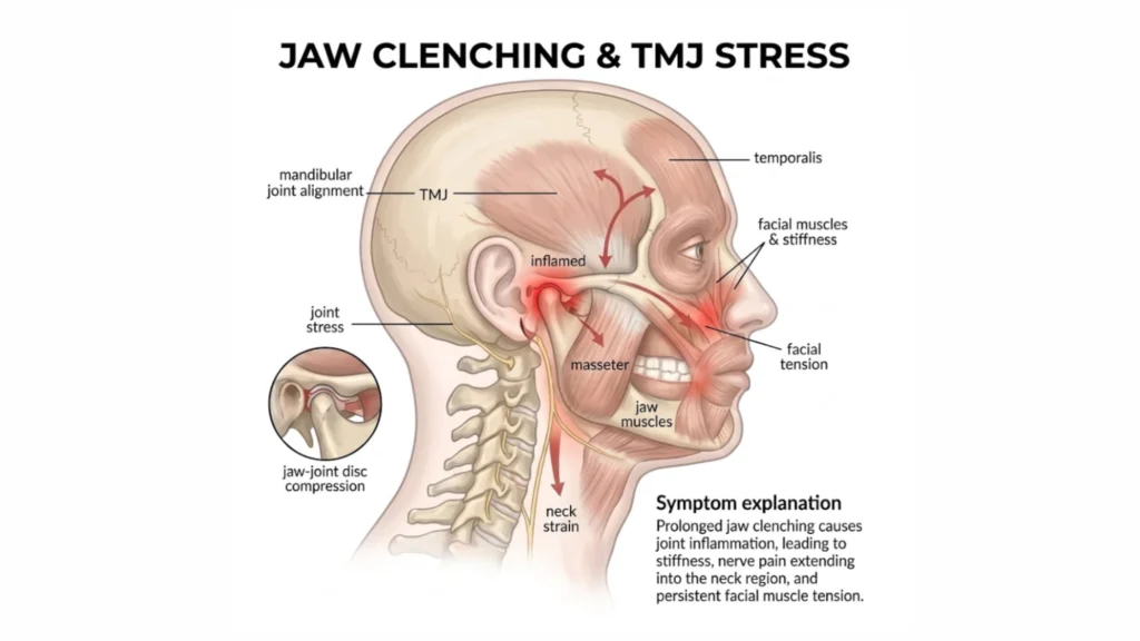 Jaw Clenching & TMJ Stress: Causes, Symptoms and Relief